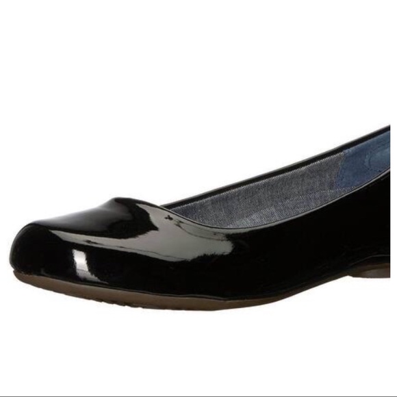 dr scholl's black patent leather flats